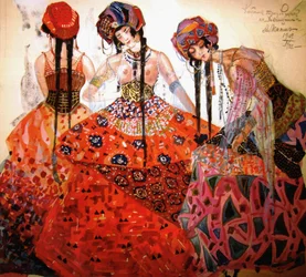 Costumes of Dancers for the Opera Khovanshchina